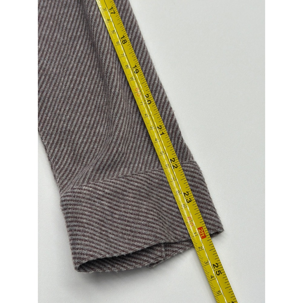 Kuhl Mens Medium Brown Grey Diagonal Stripe Long Sleeve Button Down Shirt Medium - Picture 6 of 9